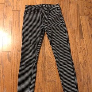 Hudson Skinny Jeans- striped